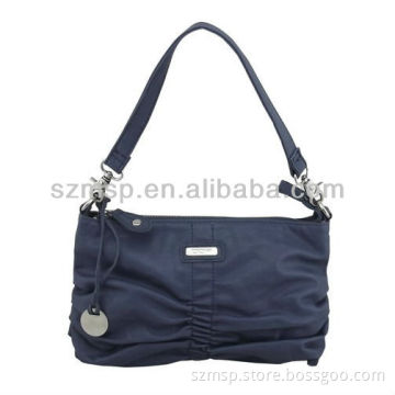 Fashion blue pu ladies handbag/shoulder bag/messenger bag